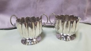 Sterling Silver Mexico Cream And Sugar Pair.  236 Grams.  Not Scrap.