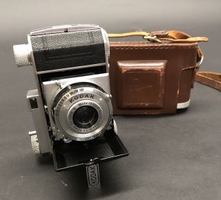 Vintage Kodak Retina 35mm Camera W/ Ektar 50mm F3.  5 Lens W/leather Case