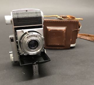 Vintage Kodak Retina 35mm Camera w/ Ektar 50mm f3.  5 Lens W/Leather Case 3