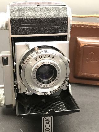 Vintage Kodak Retina 35mm Camera w/ Ektar 50mm f3.  5 Lens W/Leather Case 5