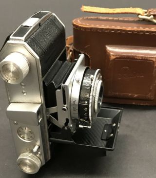 Vintage Kodak Retina 35mm Camera w/ Ektar 50mm f3.  5 Lens W/Leather Case 8