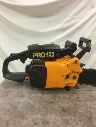 Vintage Poulan Pro 455 Chain Saw (with 24 