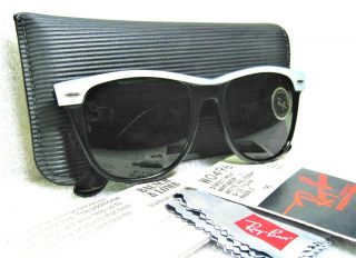 Ray - Ban USA NOS Vintage B&L Wayfarer II W0496 Electr Pearl - Ebony Sunglasses 2
