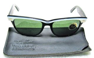 Ray - Ban USA NOS Vintage B&L Wayfarer II W0496 Electr Pearl - Ebony Sunglasses 4