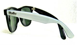 Ray - Ban USA NOS Vintage B&L Wayfarer II W0496 Electr Pearl - Ebony Sunglasses 8