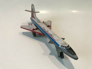 Antique Red China Tin Toy MF 202 Rare Jetliner Airplane 2