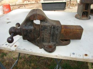 Rare Antique Reed 102 1/2 Bench Vise 2 1/2 " Jaws • Vintage Machinist Blacksmith