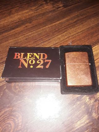 Vintage Marlboro Blend No 27 Copper Zippo