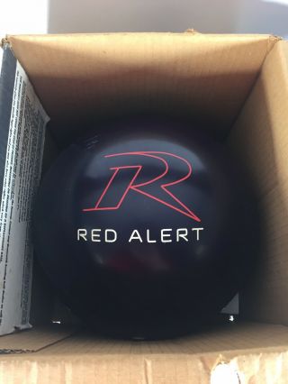 15 Lb Brunswick Late 90’s Vtg Danger Zone Special Edition Red Alert Bowling Ball 4
