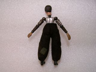 Antique Bucherer Saba Jointed Metal Body Doll Swiss Made 1920 ' s Clown Bum Man 4