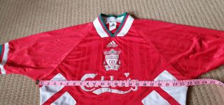 Liverpool 1993 - 95 Home Vintage Football Shirt - size large 40 - 42 chest 2