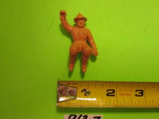 Vintage 50 ' s Marx Soft Plastic 60 MM Western Waving Roy Rogers Cowboy 913 - Z 4