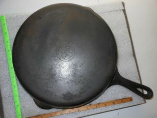 Vintage 10 Griswold 716 B Cast Iron Skillet Frying Pan Small Logo Sits Flat