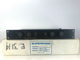 Rare Superphon Revelation Ii Preamplifier Phono/cd/tape/aux/tape/tuner