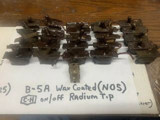 25 Wax Coated On/off Toggle Sw.  Vintage Wwii Aircraft Cutler Hammer B5a An3022 - 2