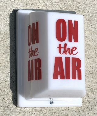 Vintage 3 Sided Broadcast Radio Station On Air Studio Lighted Sign - 120 Volt