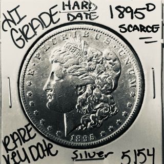 1895 O Morgan Silver Dollar Hi Grade U.  S.  Rare Key Coin 5154