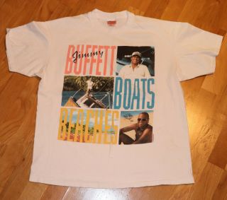 1992 Jimmy Buffett Vtg Rock Concert Tour Tee T - Shirt (xl) 90 
