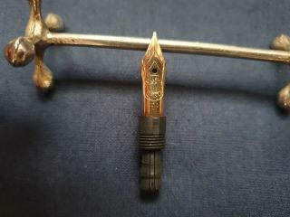 Vintage Pelikan 14k Gold Nib 585 Part For Pen Pelikan 400 (no.  H21p)