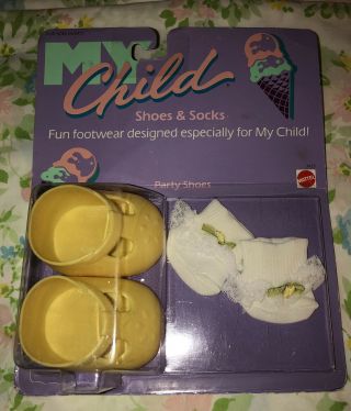 My Child Doll Shoes & Socks 1987 Packaging Mattel 3425