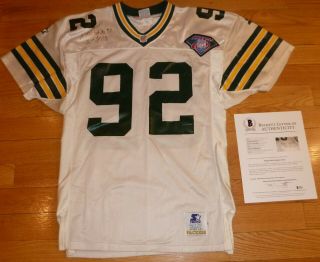Beckett - Bas Reggie White Green Bay Packers Autographed - Signed Vintage Jersey 471