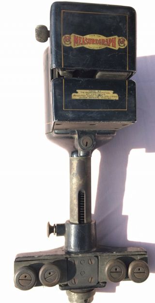 Vintage Measuregraph Fabric Measuring Machine Table Stand Bracket.