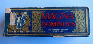 1920’s Vintage Magna Dominoes Game Set - The Embossing Company (3011)