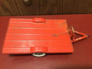 Vintage Carter Tru - Scale 303 Tilt Implement Trailer Flat Bed W/Winch. 2