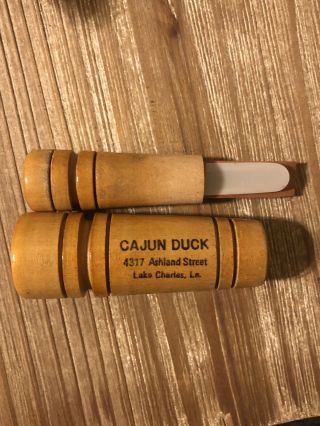 Vintage Cajun Duck Call Made In Lake Charles,  Louisiana 2