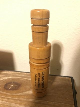 Vintage Cajun Duck Call Made In Lake Charles,  Louisiana 3