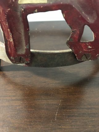 Very Rare Vintage Hubley Cast Iron Dog Bowl Holder 5