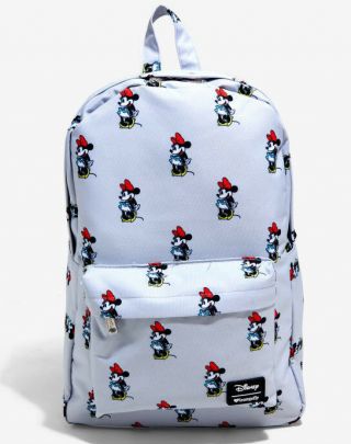 Loungefly Disney Minnie Mouse Classic Vintage White Backpack Rare
