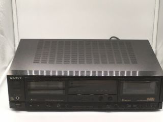 Vintage Sony Dual Stereo Cassette Deck Tc - Wr710 Cassette Tape Player Hx Pro