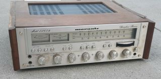 Marantz 2265b Vintage Stereo Receiver Amplifier In Wood Cabinet