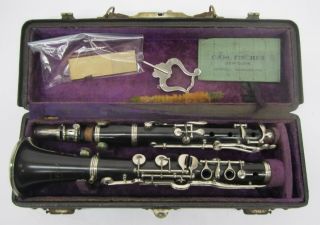 Vtg Antique Cg Conn Albert? Bb B Flat Clarinet 1906 Instrument W/ Case