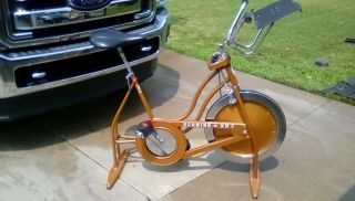 Vintage Xr 7 Schwinn Exerciser Bike Vintage Copper Look With Book Holder