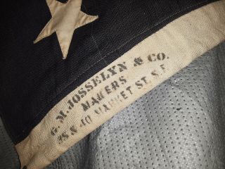 Vintage 45 Star 1896 U.  S.  Flag prox 5 ' x 8 ' wool Josselyn & Co SF 3