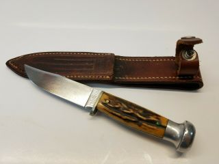 Rare Vintage Case Xx Fixed Blade Stag Knife Circa 1920 - 1940 S