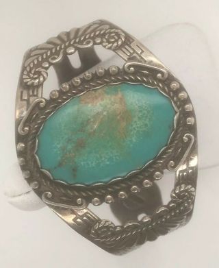 Sterling Silver & Turquoise Bracelet.