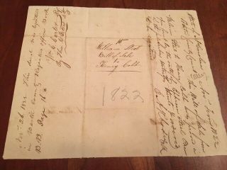 Very RARE 1822 Negro Slavery Purchase,  Bertie County,  North Carolina,  Slave 3