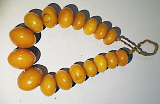 Trade Beads - Bakelite - Catalin - Phenolic,  Amber / Copal - 580 Grams