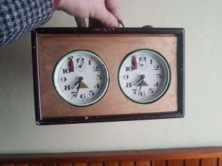 vintage argentina rare chess clock timer schachuhr 4