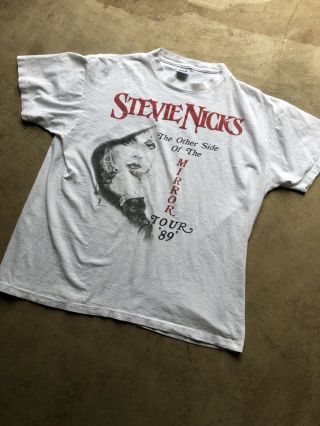 Vintage 1989 Stevie Nicks Other Side Of The Mirror Tour Shirt Double Sided