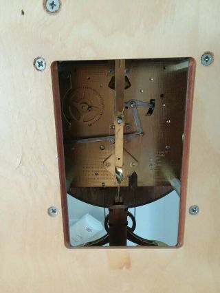 RARE Howard Miller Milan Wall Clock Model 613 - 212 Cherry Wood Chime 10