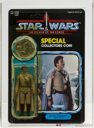 Star Wars 1985 Vintage Kenner Potf Lando Calrissian General Moc Afa 75,