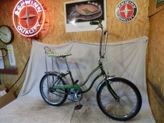 1971 Schwinn Fair Lady Stingray Muscle Bike Vintage Green Girls Bicycle Lil Chik