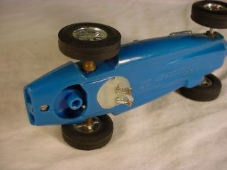 Extremely Rare Vintage Scalextric Twin Guide Cooper Blue C38 Vg,  Spanish