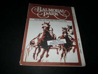 Vintage 1978 Balmoral Park Harness Horse Racing Program Chicago