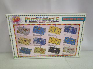 Vintage Plas - Toy WIND - UP PUZZLE VEHICLE SET POLICE SET (MIB) 4
