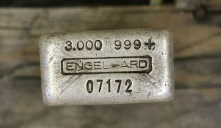 Engelhard 3 Oz Silver Bar 3rd Series Scarce 250 Mintage Rare
